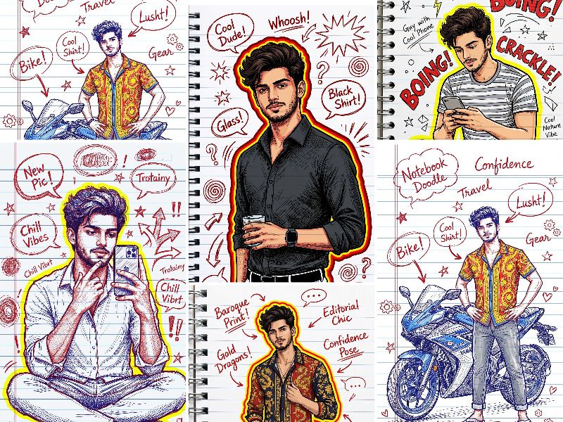 Gemini Notebook Drawing Ai Photo Editing Prompts For Boys