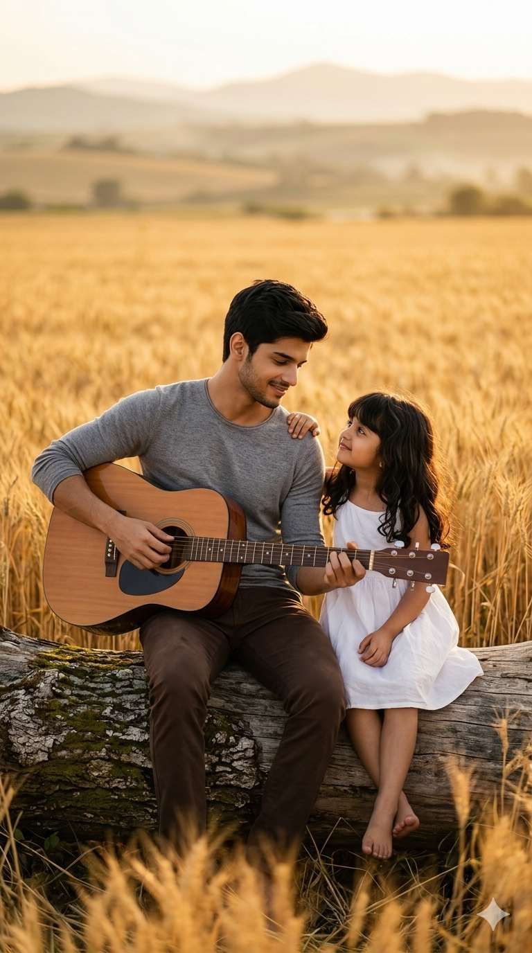 Prompt for Gemini AI father and daughter photo free