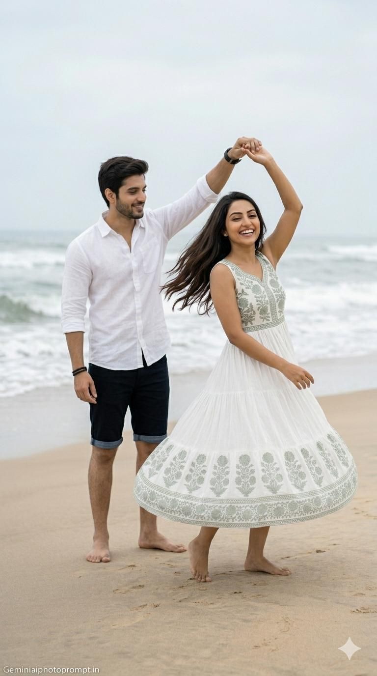 Prompt for sunset beach photo