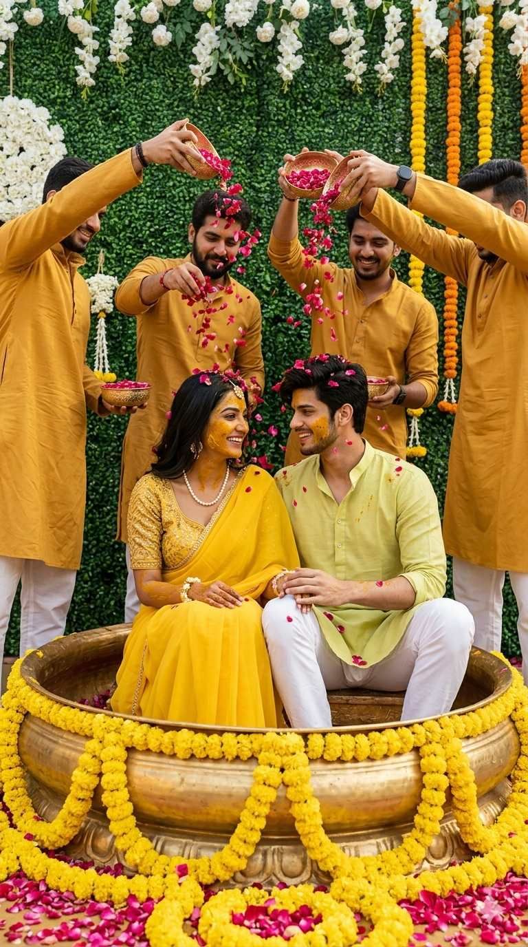 Prompt for Haldi ceremony