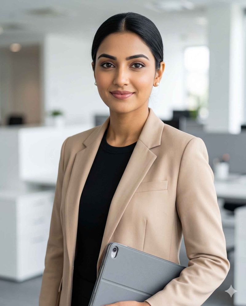 Gemini prompt for LinkedIn profile picture for woman