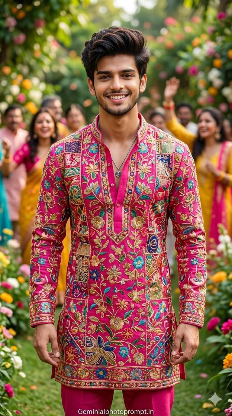 Best kurta pajama prompt for men