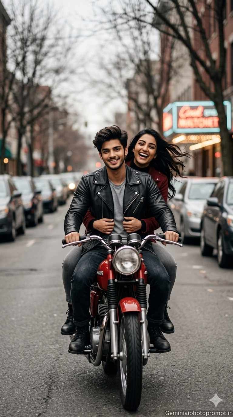 Prompt seen romantic couple AI photo editing
