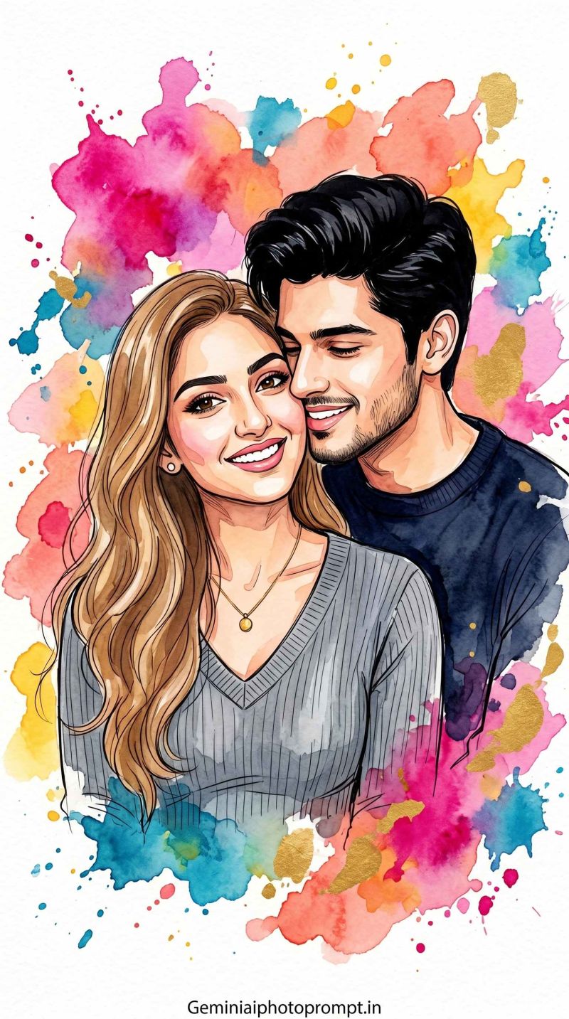 A romantic impressionist watercolor painting prompt