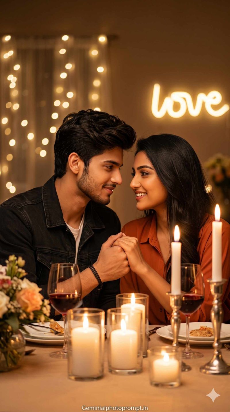 Couple romantic prompt for Gemini AI
