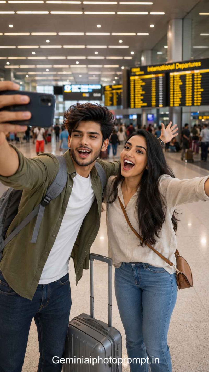 Airport photo prompt template