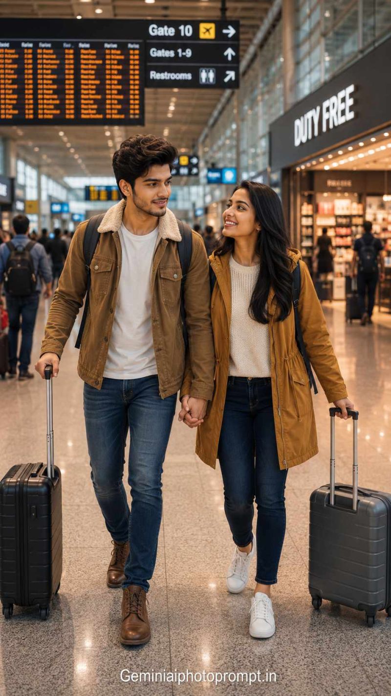 Airport photo prompt template download