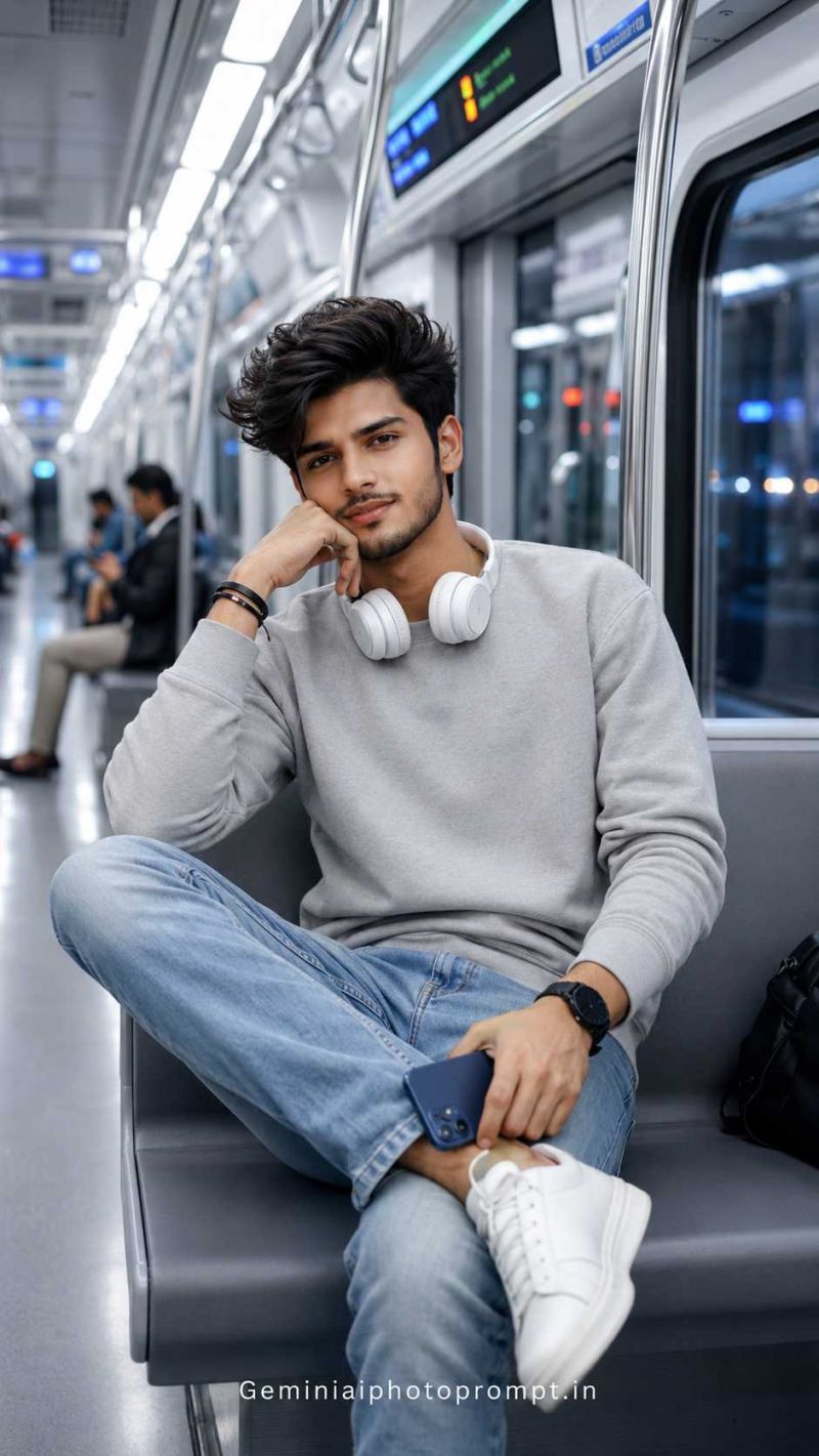Metro station photo prompt