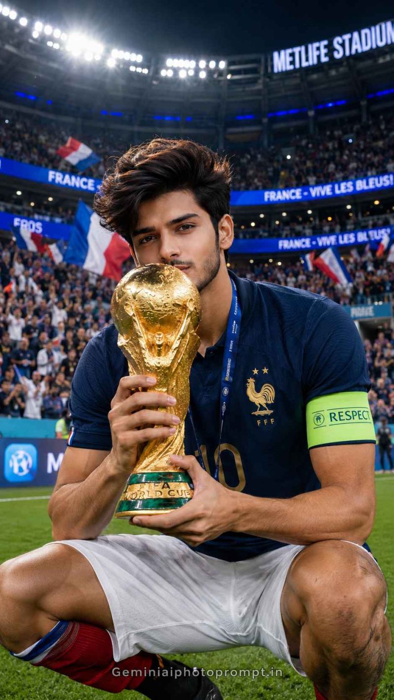 France 2026 cinematic soccer poster prompt