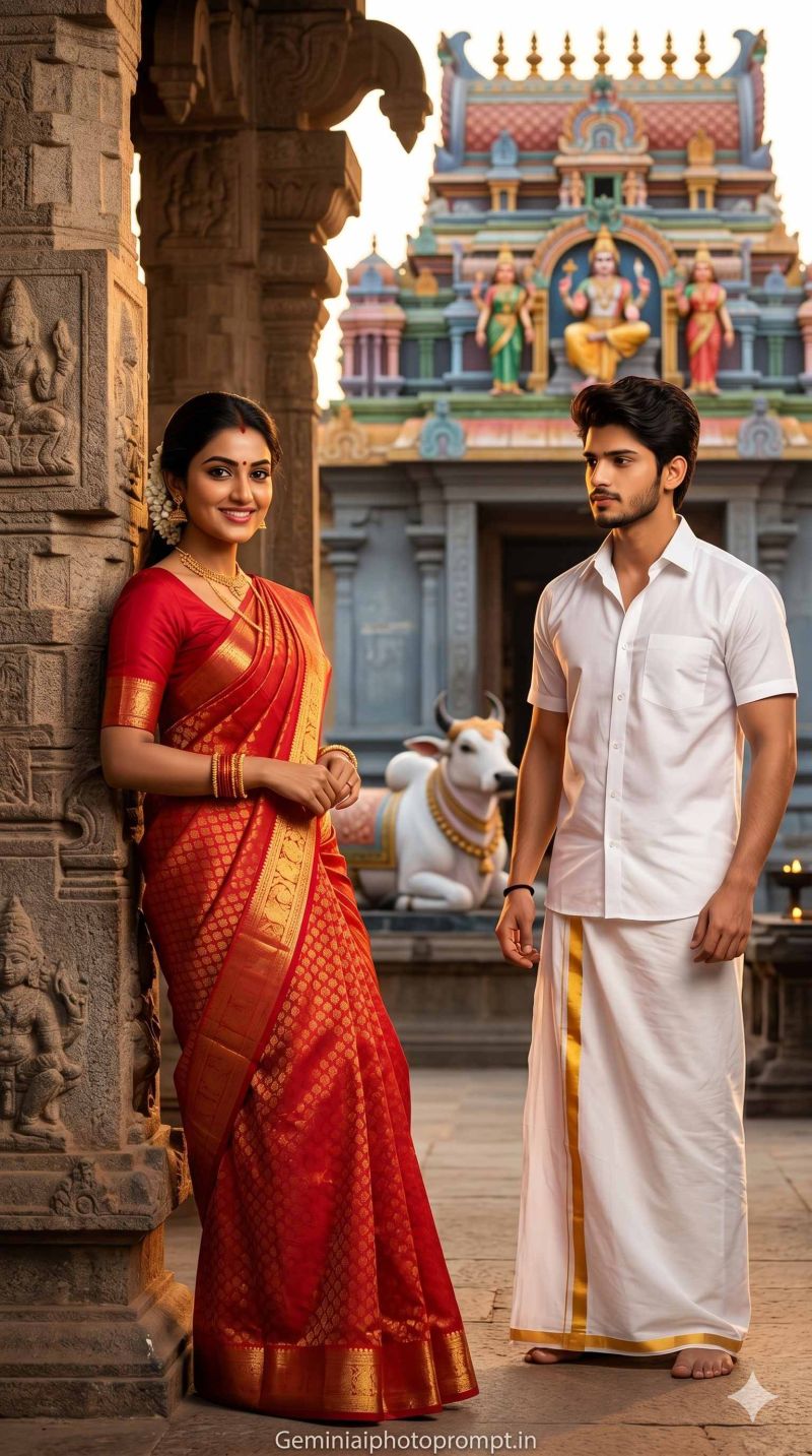 South Indian couple prompt generator