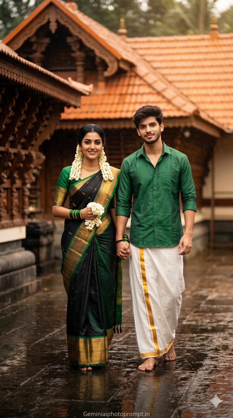 South Indian couple prompt for Gemini AI