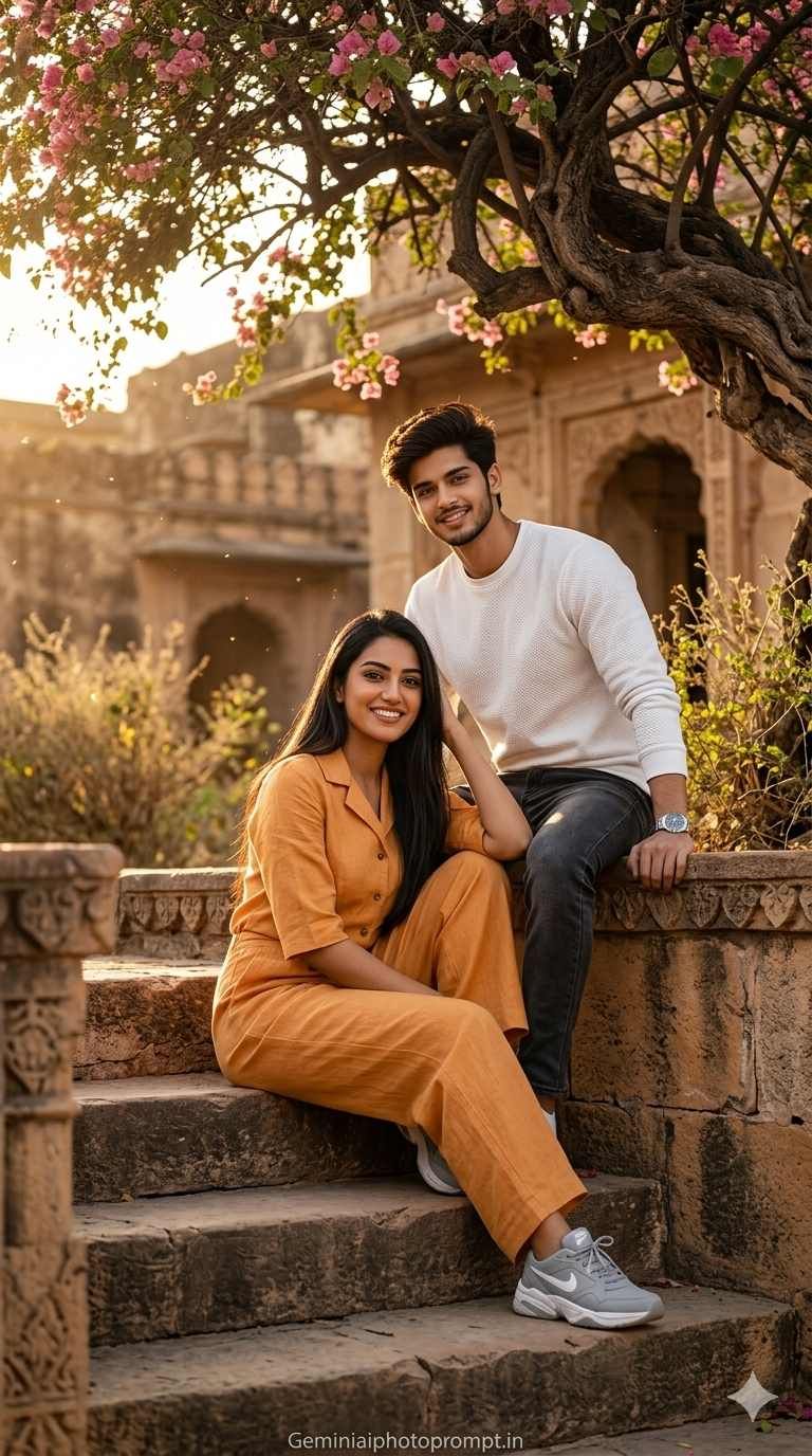 Gemini Indian couple photo prompt
